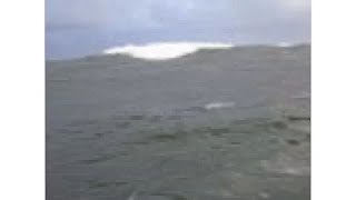 Sailboat Crossing the Columbia River Bar in Strong Conditions [upl. by Vassili625]