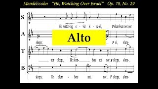 Mendelssohn  OP70  Elijah 29 He Watching Over Israel  Alto [upl. by Sallyanne777]