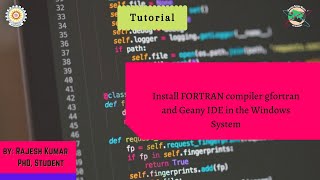 Install FORTRAN compiler gfortran and Geany IDE in the Windows System [upl. by Amer57]