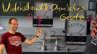 elektrischer Widerstand amp Ohm´sches Gesetz [upl. by Milburr202]