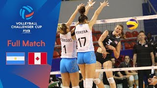 ARGENTINA vs CANADA  Full Match  2019 FIVB Women’s Volleyball Challenger Cup [upl. by Igig]