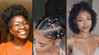 QUICK amp EASY Natural Hairstyles For Black Women 💖 Natural Hairstyles Protective Styles [upl. by Skippie54]