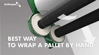 The best way to wrap a pallet by hand  LiteWrapper CL [upl. by Gereron]