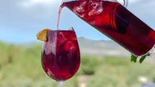 How To Make Spanish Sangria  Helina Sanchez [upl. by Ahseikram]