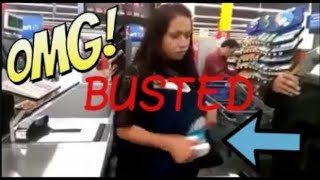 Walmart Shoppers BUSTED For Shoplifting [upl. by Novla]