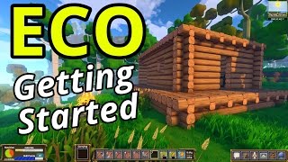 ECO Gameplay  Getting Started Global Survival Sandbox [upl. by Alrick463]