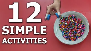 12 Simple Activities to do at Home for 45 Year Olds  Easy Craft For Kids [upl. by Eiralam]