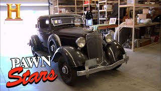 Pawn Stars THE OLD MAN CUTS A DEAL FOR A RARE 33 PLYMOUTH Season 8  History [upl. by Neslund]