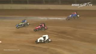 USAC “Indiana Midget Week” Highlights  Lawrenceburg Speedway 6218 [upl. by Ataga372]