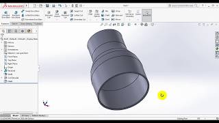 Solidworks tutorial  how to make reducer [upl. by Lirpa]