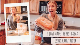 i just made the best bread using kamut flour  Jaidyn Ann [upl. by Disini]