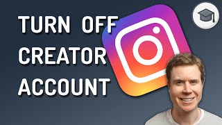 How to TURN OFF CREATOR ACCOUNT in INSTAGRAM 🎬 [upl. by Ahsinelg]