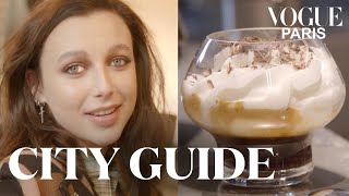 Emma Chamberlain teste les 3 meilleurs coffee shops à Paris  City Guide  Vogue Paris [upl. by Hanako764]