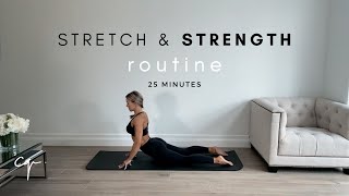 Full Body Stretch and Strength Routine  Increase Flexibility  25 Mins [upl. by Timus26]