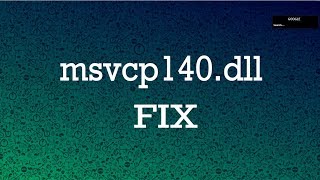 How to Fix MSVCP140dll missing in Windows 108187 All PC games amp software fix [upl. by Eshelman165]