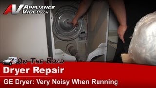 GE Dryer Repair  Very Noisy  Rear Bearing [upl. by Warchaw949]