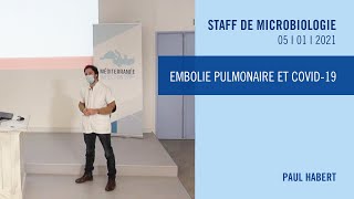 Embolie pulmonaire et COVID19 [upl. by Anthia]