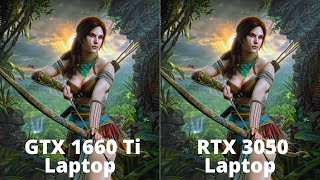 GTX 1660 Ti vs RTX 3050 Laptop Gaming Benchmarks in 16 Games [upl. by Eimareg423]