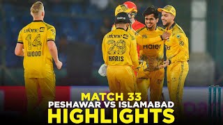 PSL 9  Full Highlights  Peshawar Zalmi vs Islamabad United  Match 33  M2A1A [upl. by Siraj]