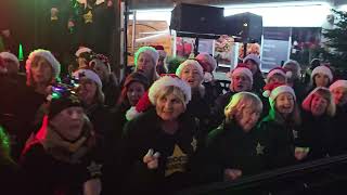 WHAT CHRISTMAS MEANS TO ME Rock Choir at Birkdale Lights Switch On 1st December 2024 [upl. by Novaat232]