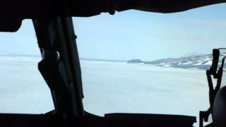 Landing in Antarctica via C17MP4 [upl. by Comethuauc]