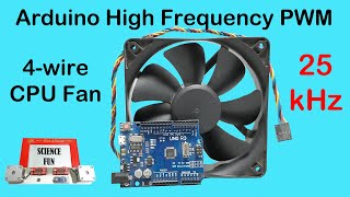 Arduino Fan Control using High Frequency 25kHz PWM  4Wire CPU Fans [upl. by Koerlin]