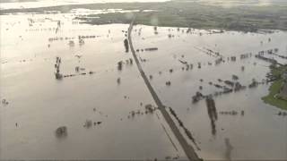 UK floods Somerset flood zone  video [upl. by Oirevas480]