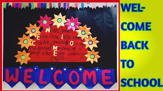 Welcome back to school bulletin board ideas Welcome back school bulletin board [upl. by Ddal]