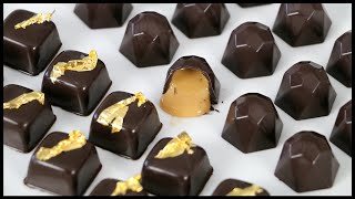 Chocolate Molds  How to Fill and Unmold Chocolates  Soft Caramels [upl. by Baxter]