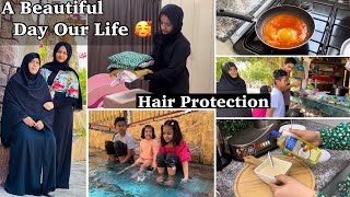 Most Requested Vlog🔥 A Day with ഉമ്മ 🤩 എന്റെ മുടി സംരക്ഷിക്കുന്നത് Hair Care🥺 Egg Curry recipe [upl. by Nosinned456]