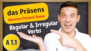 German Tenses  The German Present Tense Explained  A1 Beginner [upl. by Eeroc803]