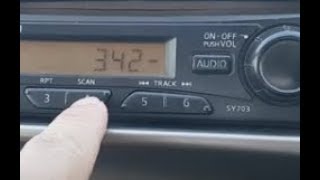 Nissan Radio Security How to Input Security Code Free [upl. by Akimaj]