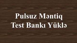 Pulsuz Məntiq Kitabı Yüklə PDF [upl. by Nivloc]