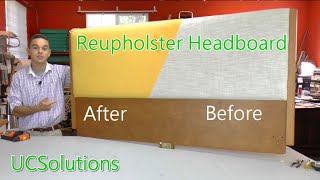 Reupholster Headboard  Easy DIY Weekend Project [upl. by Moberg47]