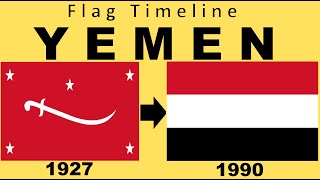 Flag of Yemen  Historical Evolution with the national anthem of Yemen [upl. by Asaeret]