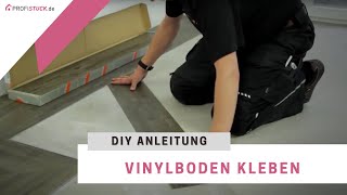 Vinylboden verlegen  Anleitung Vinylboden kleben [upl. by Lidaa760]