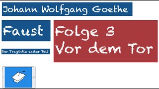 Goethe Faust Vor dem Tor Inhalt [upl. by Chiquia]