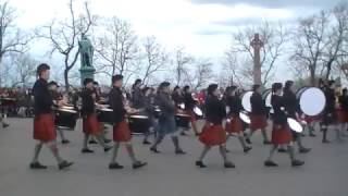 Cadet Force Pipes and Drums  Beat to Retreat  Edinburgh Castle  29th April 17 [upl. by Rramahs]