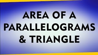 Area of Parallelograms and Triangles  Geometry  LetsTute [upl. by Sirref]