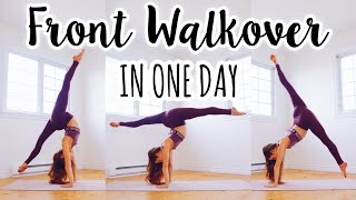 How to do a Front Walkover in One Day [upl. by Sosna]