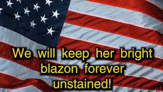 The Star Spangled Banner full version with lyrics [upl. by Blinny]