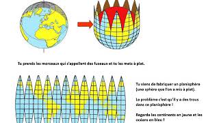 Une représentation de la Terre le planisphère [upl. by Nylesaj]