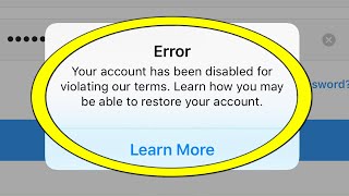 How to FIX Instagram Your account has been disabled for violating our terms PROOF [upl. by Swor953]