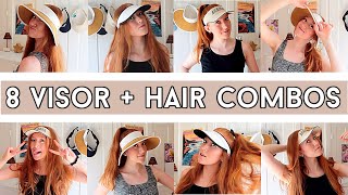 3 Different Visors amp Ways to Style Them Visor Hairstyles [upl. by Fagaly]