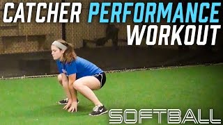 Softball Strong Catcher Strength Performance workout [upl. by Tressa419]