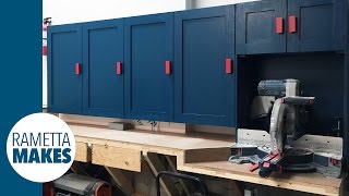 How to Build Workshop Cabinets  DIY Organization [upl. by Dollar87]