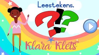 Leestekens Afrikaanse opvoedkundige videos Klara kyk na basiese leestekens [upl. by Nysilla]