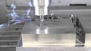 Guhring RF 100 end mills demonstrating high speed machining [upl. by Deck]