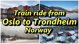 Train ride from Oslo to Trondheim Norway 🇳🇴 [upl. by Stephanie284]