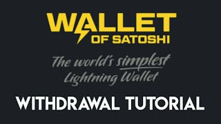 Wallet of Satoshi Withdrawal Tutorial  Lightning Network  How to transfer Bitcoin [upl. by Verne781]